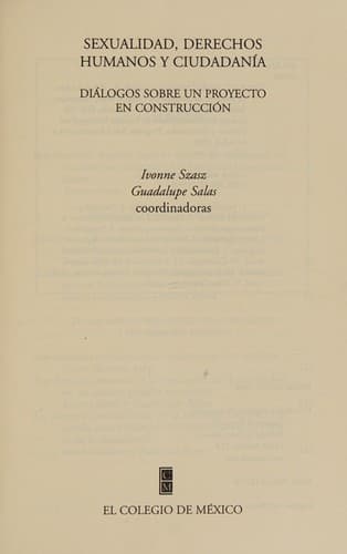 Portada de Sexualidad, derechos humanos y ciudadanía