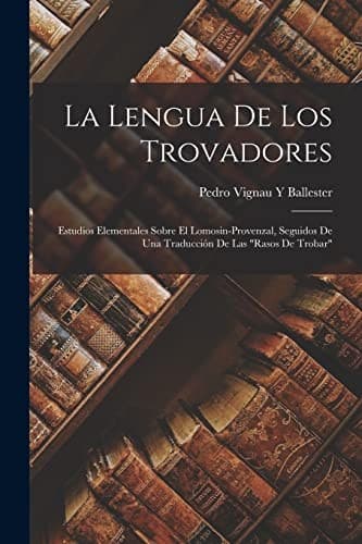 Portada de Lengua de Los Trovadores