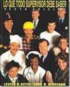 Portada de Lo que todo supervisor debe saber/What every supervisor should know