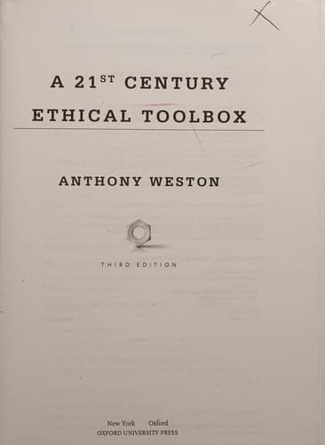Portada de 21st Century Ethical Toolbox