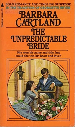 Portada de The Unpredictible Bride (Barbara Cartland #6)