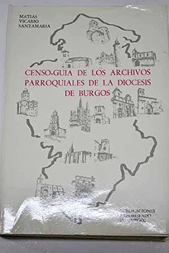 Portada de Censo-guía de los archivos parroquiales de la Diócesis de Burgos