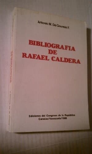 Portada de Bibliografia de Rafael Caldera