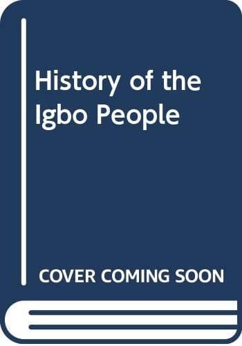 Portada de A history of the Igbo people