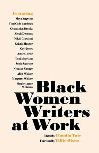 Portada de Black Women Writers at Work