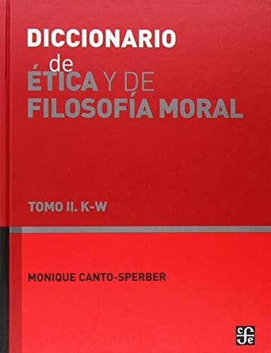 Portada de Diccionario de Etica y de Filosofia Moral