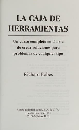 Portada de CREAR SOLUCIONES. LA CAJA DE HERRAMIENTAS