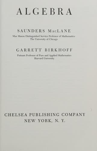 Portada de Algebra