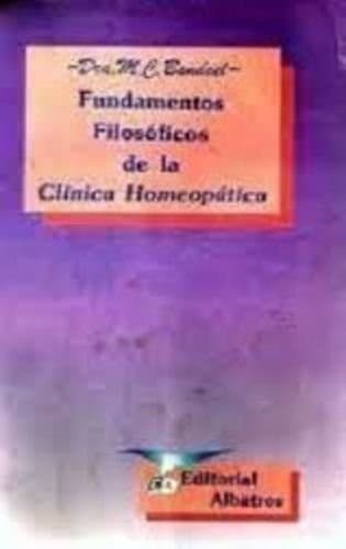 Portada de Fundamentos Filosoficos de La Clinica Homeopatica