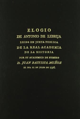 Portada de Elogio de Antonio de Lebrija