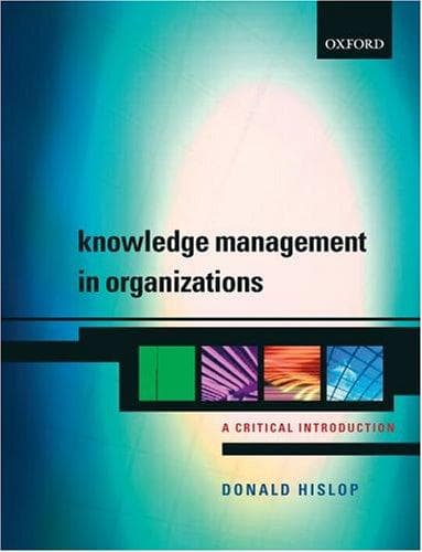 Portada de Knowledge management in organizations