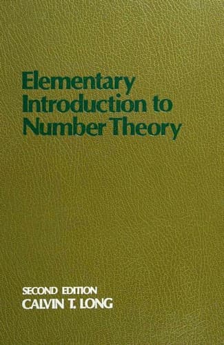 Portada de Elementary introduction to number theory