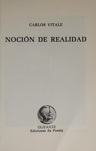 Portada de Noción de realidad