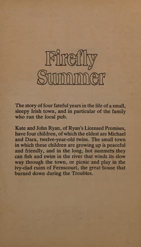 Portada de Firefly summer