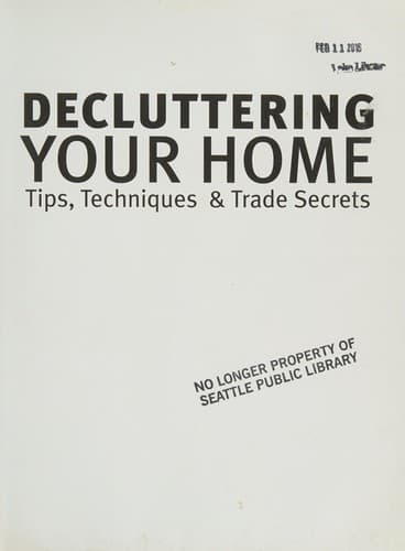 Portada de Decluttering your home