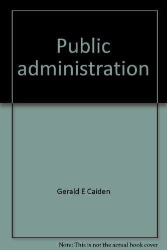 Portada de Public administration