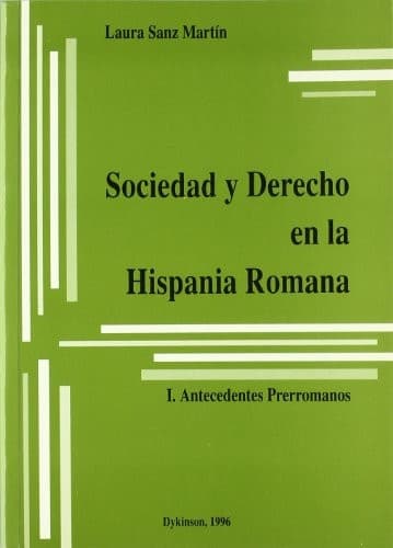 Portada de Sociedad y derecho en la Hispania romana I
