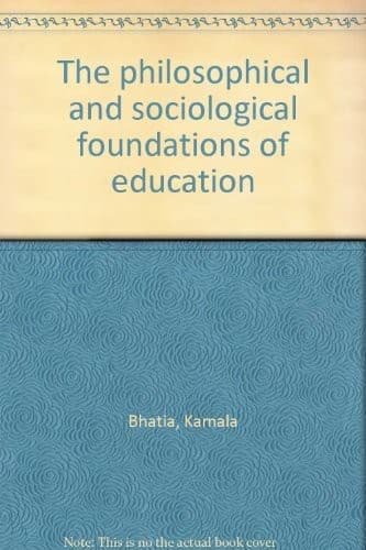 Portada de The philosophical and sociological foundations of education