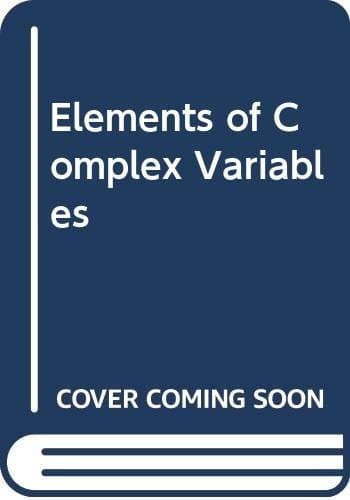 Portada de Elements of complex variables