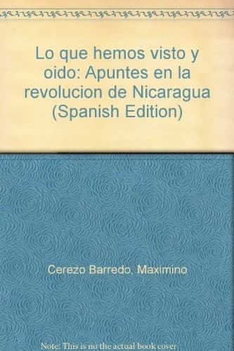 Portada de Lo que hemos visto y oído