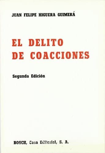 Portada de El delito de coacciones