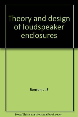 Portada de Theory and design of loudspeaker enclosures