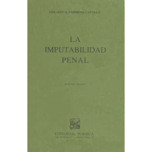 Portada de La imputabilidad penal
