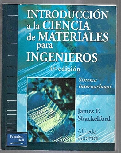 Portada de Introduccion a la Ciencia de Materiales Para Ingenieria