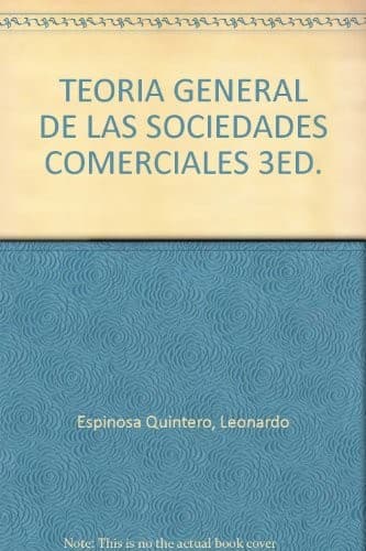 Portada de Teoría general de las sociedades comerciales