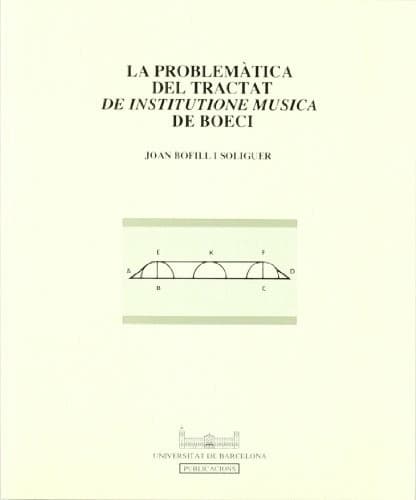 Portada de La problemàtica del tractat de institutione musica de Boeci