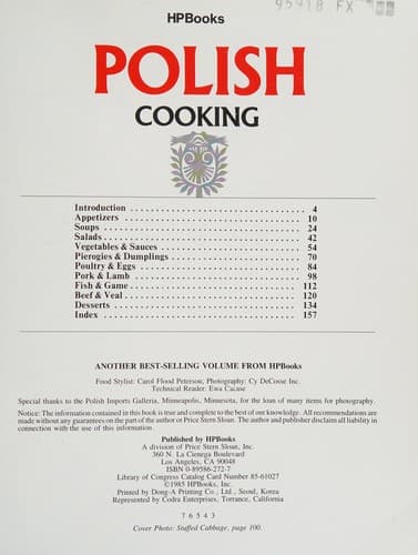 Portada de Polish cookery