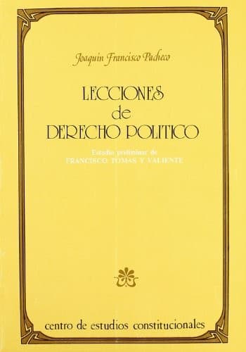 Portada de Lecciones de derecho político