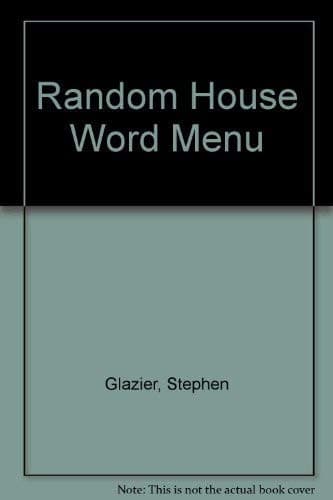 Portada de Random House Word Menu