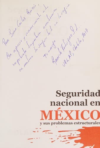 Portada de Seguridad nacional en México y sus problemas estructurales