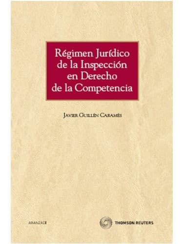 Portada de Régimen jurídico de la inspección en Derecho de la competencia
