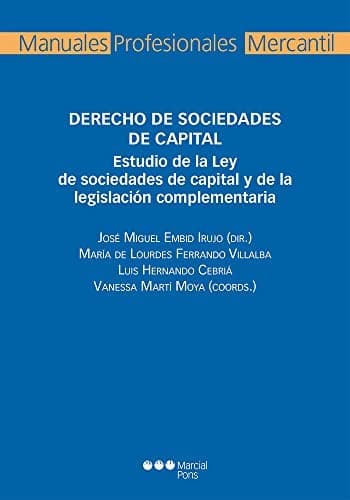 Portada de Derecho de sociedades de capital