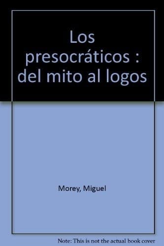 Portada de Los presocráticos