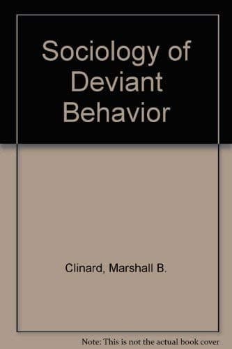 Portada de Sociology of deviant behavior