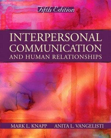 Portada de Interpersonal communication and human relationships