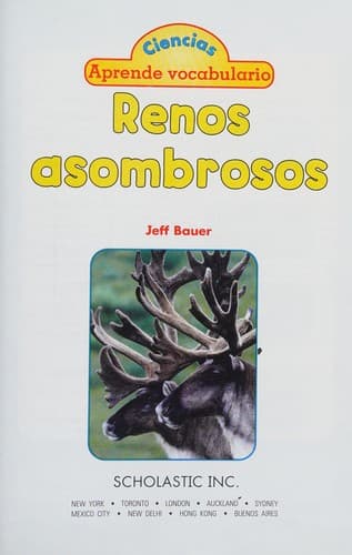 Portada de Renos asombrosos