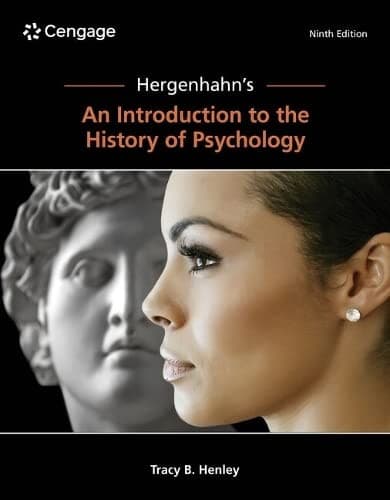 Portada de Hergenhahn's an Introduction to the History of Psychology