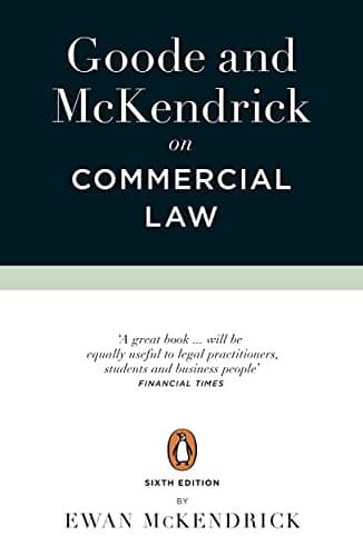 Portada de Goode and Mckendrick on Commercial Law