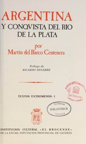 Portada de Argentina y conquista del Río de la Plata
