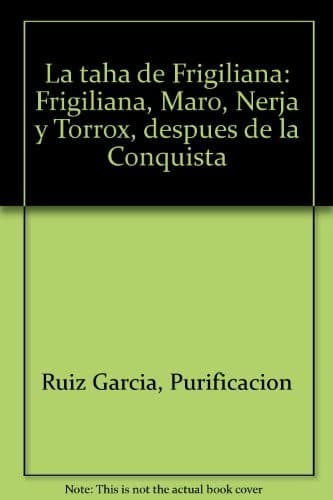 Portada de La taha de Frigiliana