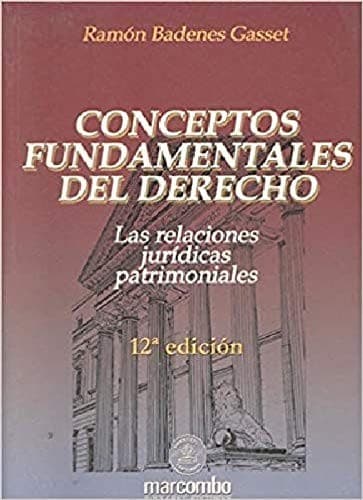 Portada de Conceptos Fundamentales del Derecho. 12ª Edición