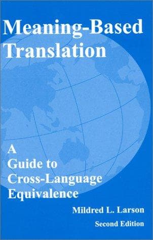 Portada de Meaning-based translation