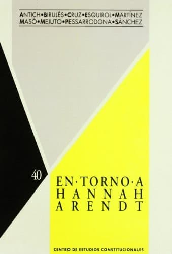 Portada de En torno a Hannah Arendt