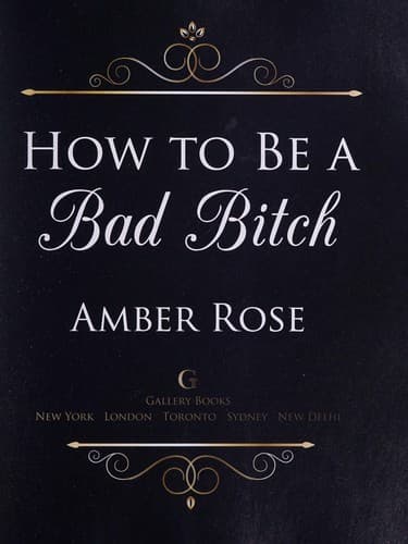 Portada de How to be a bad bitch