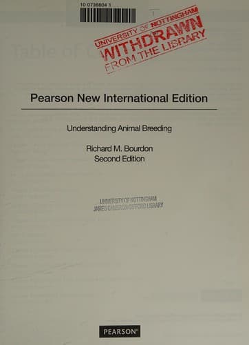 Portada de Understanding Animal Breeding