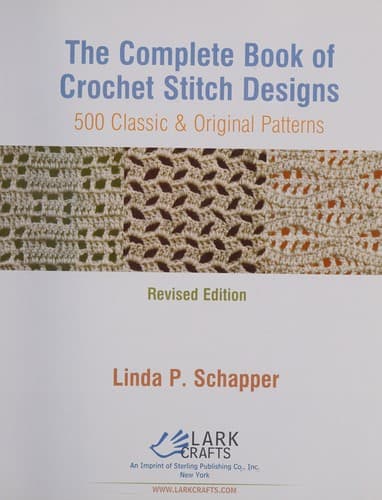 Portada de The complete book of crochet stitch designs